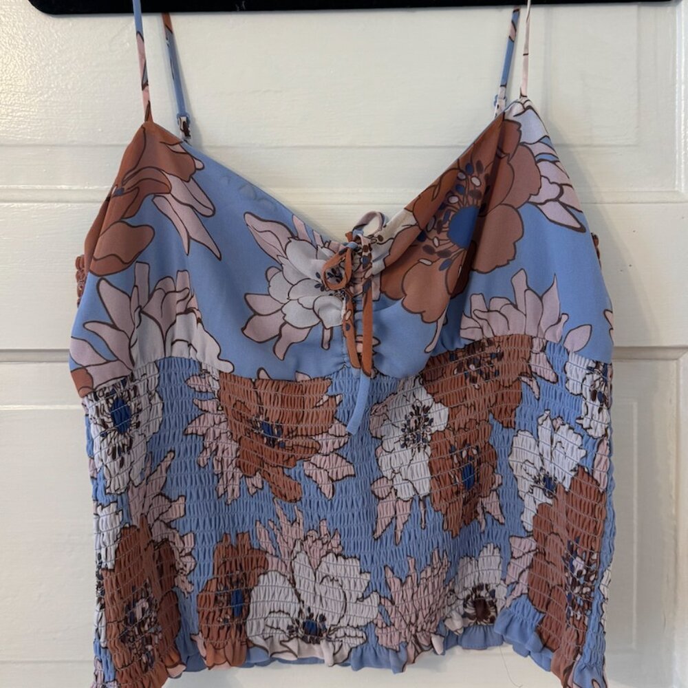 Wilfred, Aritiza, floral chiffon camisole, size large